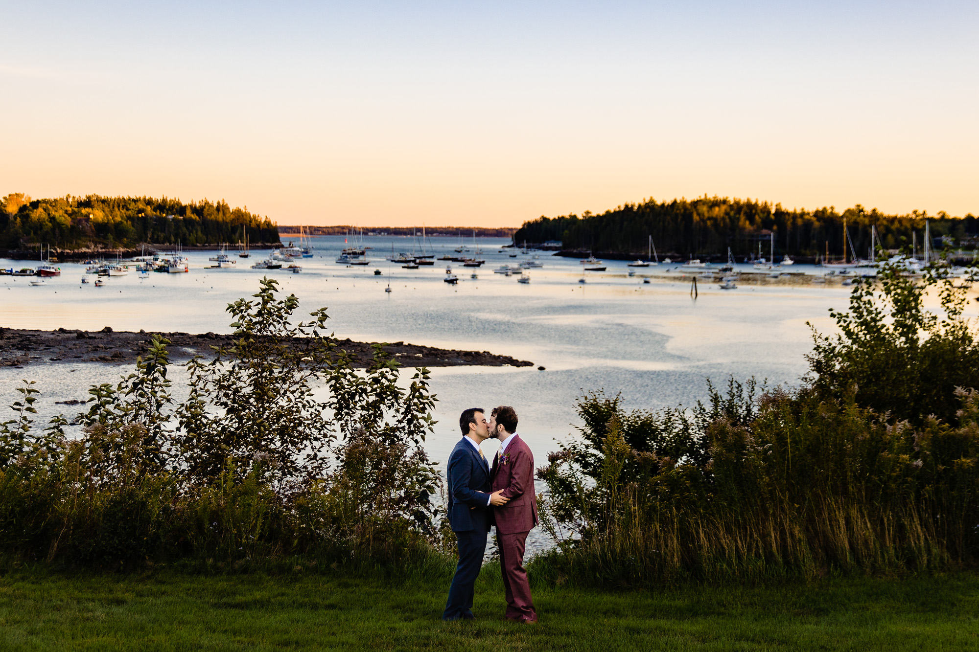 Asticou Inn wedding portrait in Northeast Harbor, Maine
