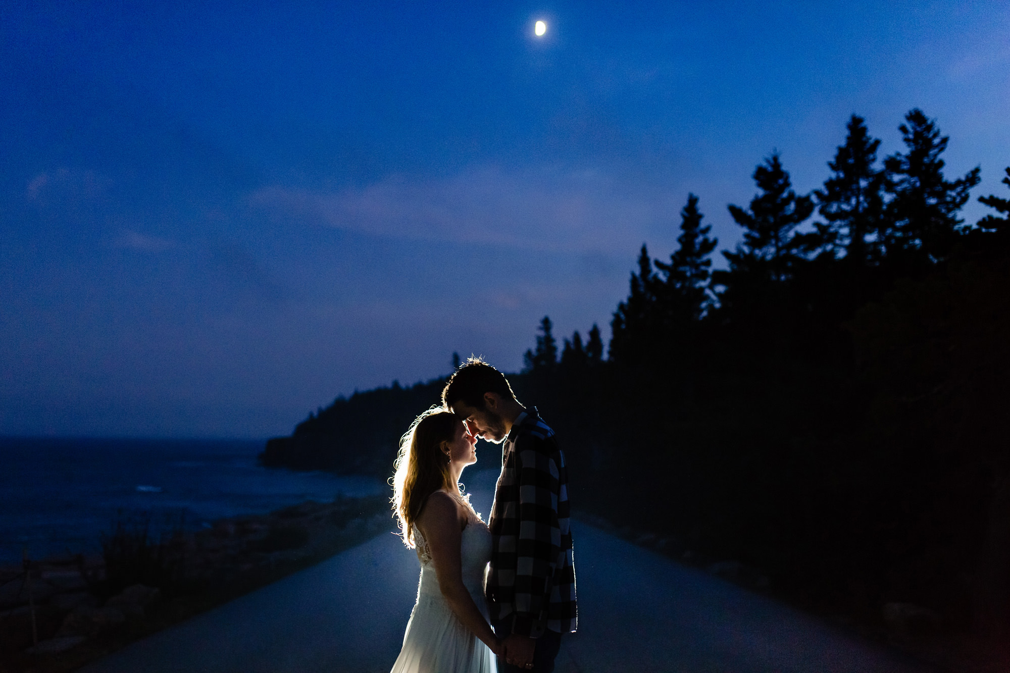Acadia National Park twilight elopement