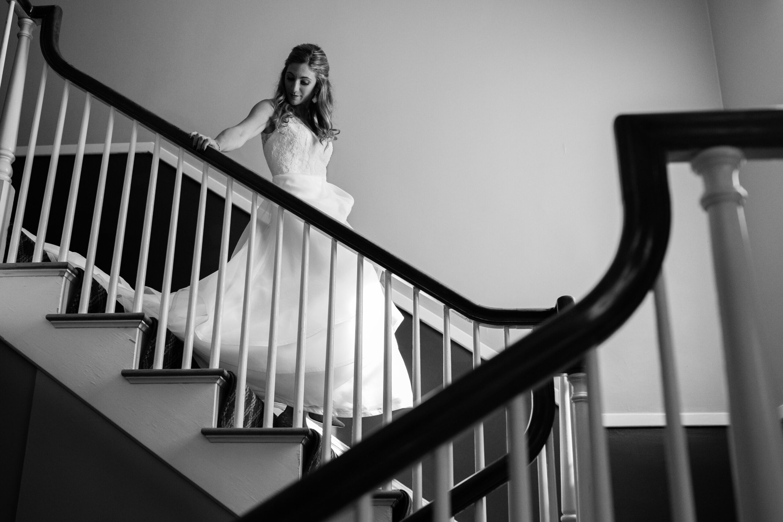 A bride preps for her wedding at at the Bar Harbor Inn in Maine