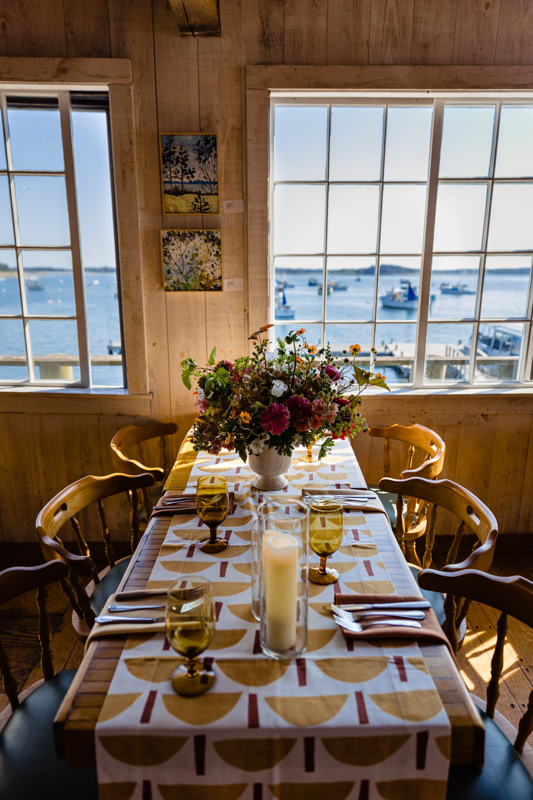 A wedding at the Islesford Dock Restaurant in Islesford, Maine