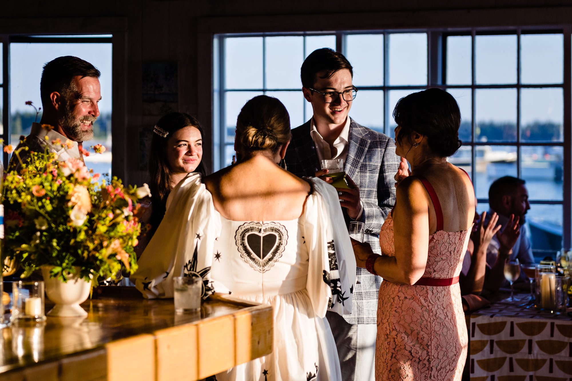 A wedding reception on Islesford, Maine