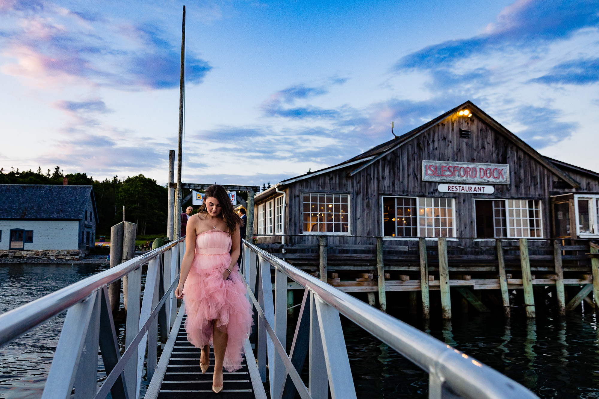 A wedding at the Islesford Dock Restaurant in Islesford, Maine