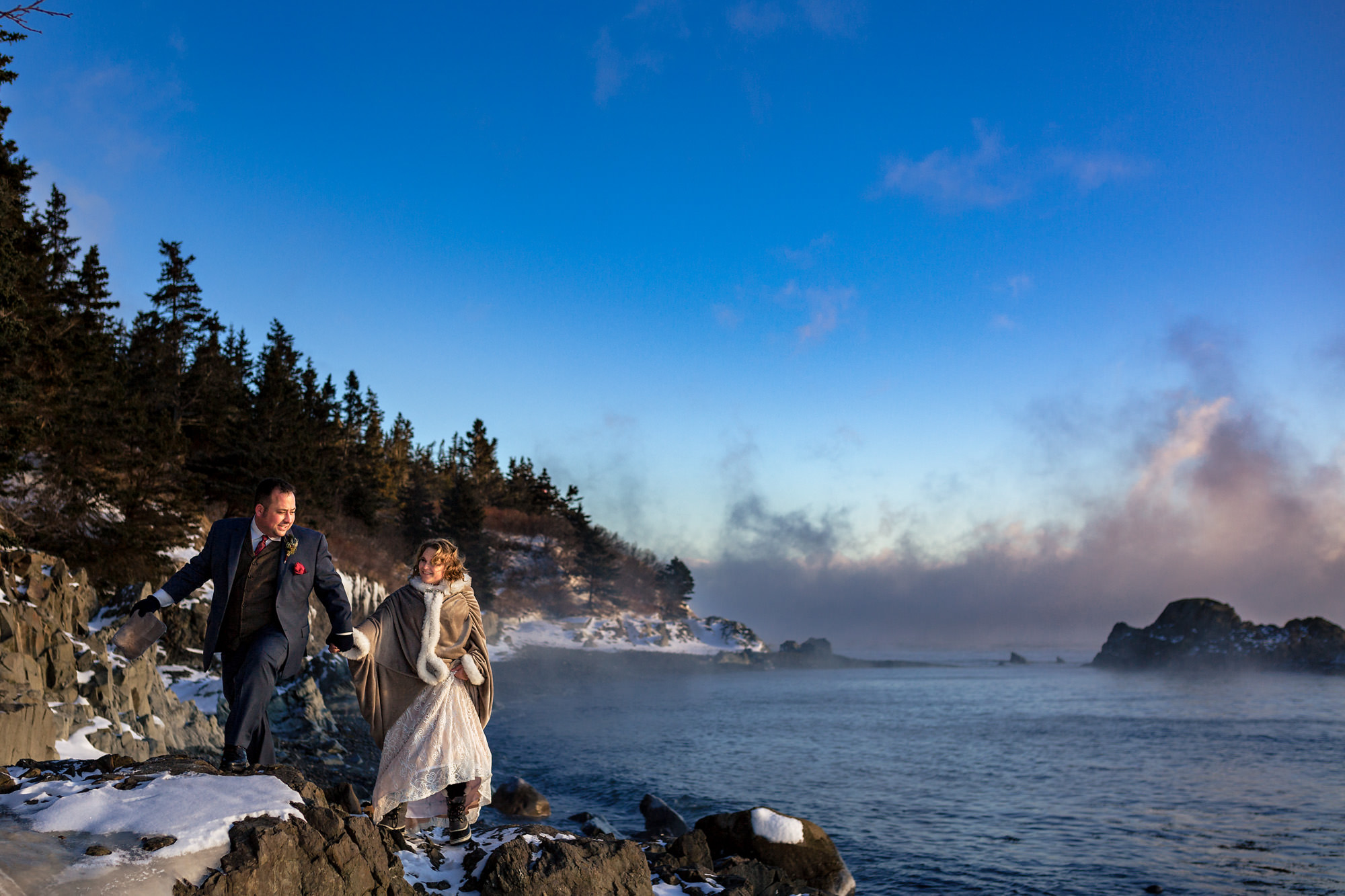 Bold Coast Maine elopement