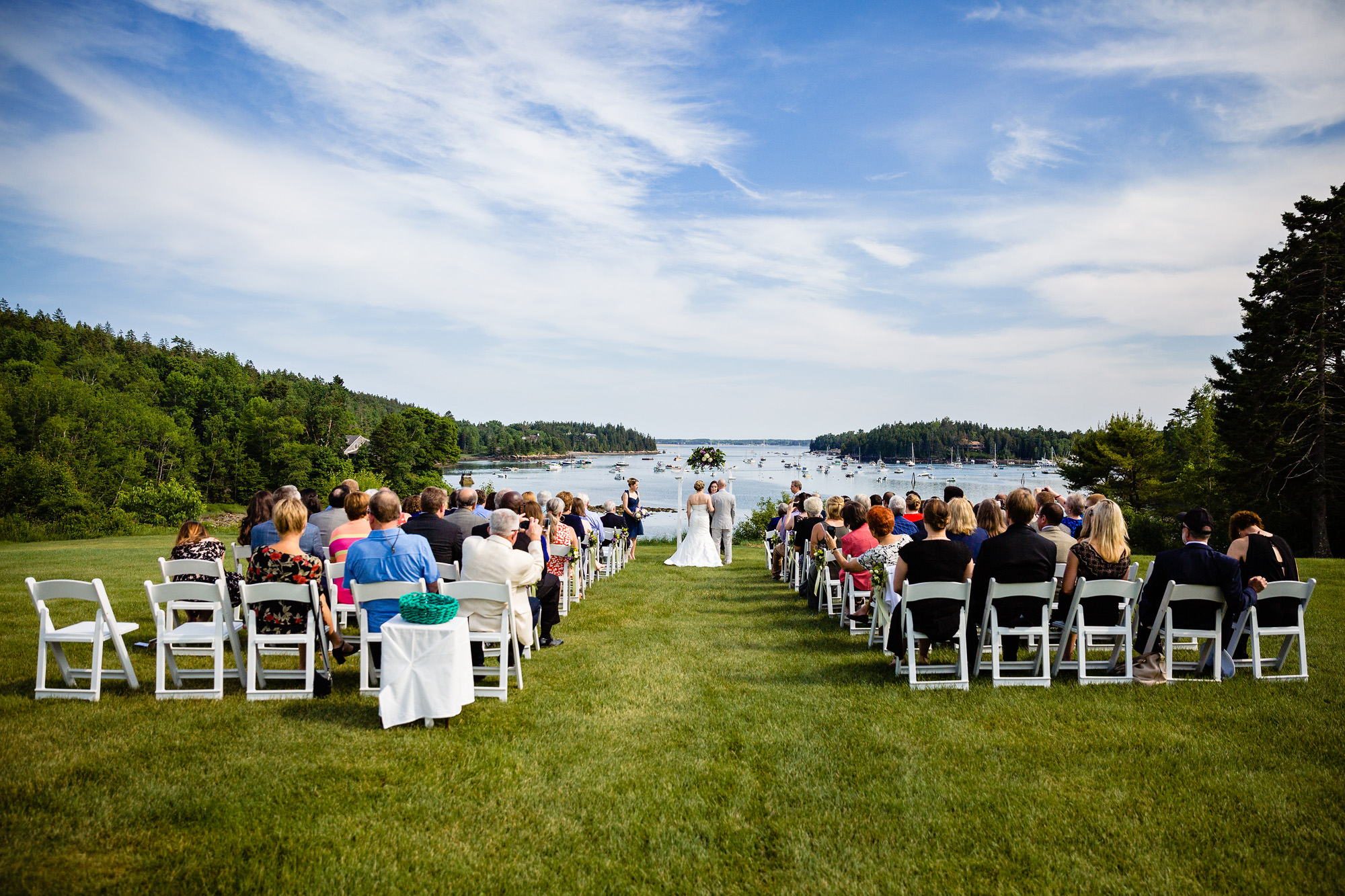 Asticou Inn wedding ceremony in Northeast Harbor, Maine