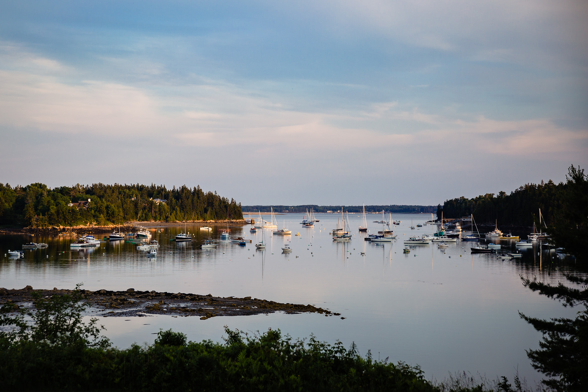 View from Asticou Inn, in Northeast Harbor, ME