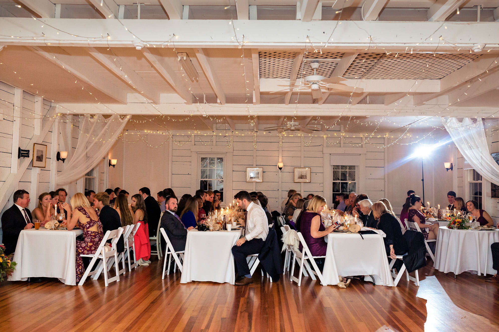Wedding reception at the Causeway Club in Southwest Harbor, Maine