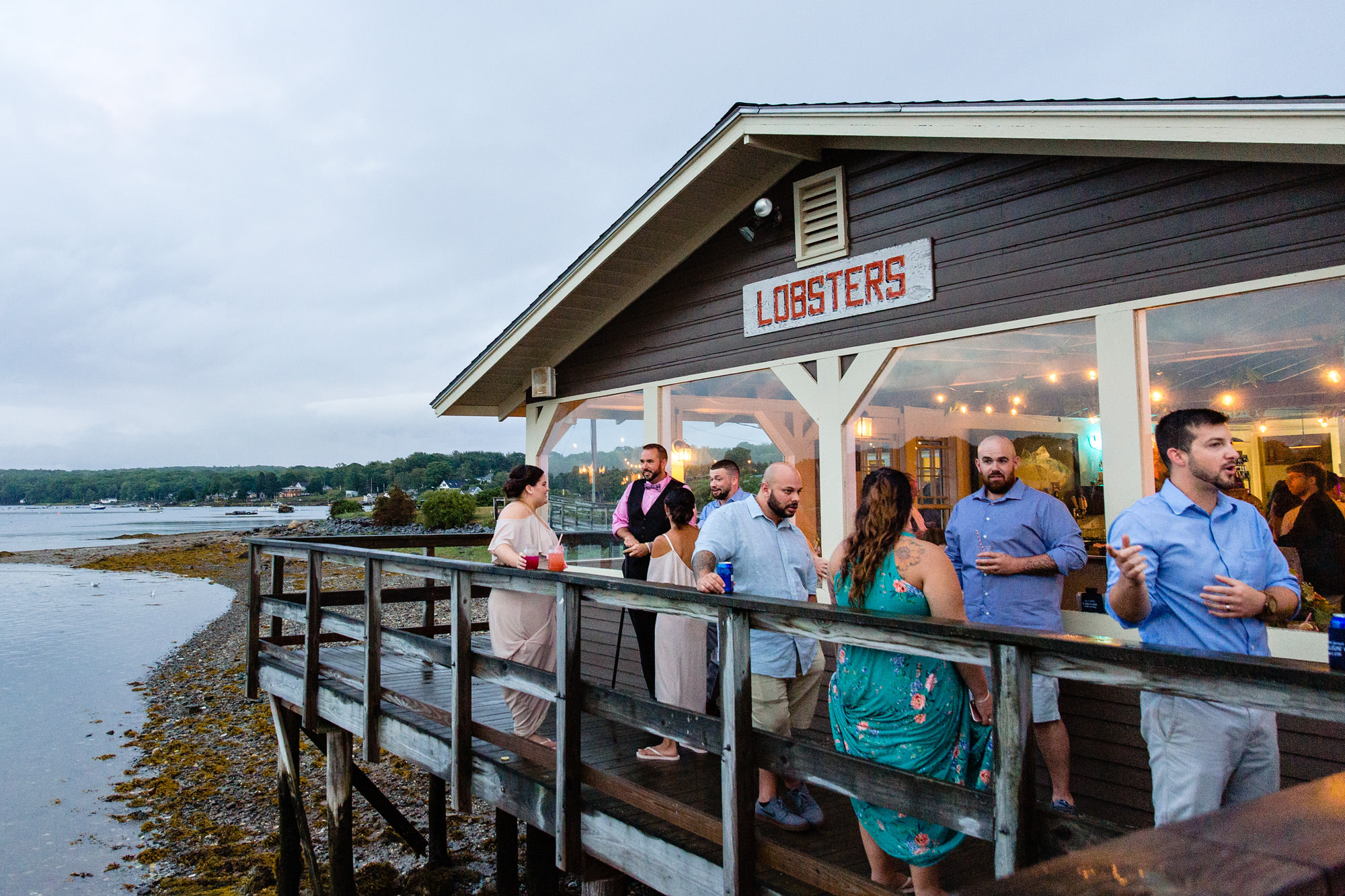 A wedding at The Contented Sole in New Harbor, Maine