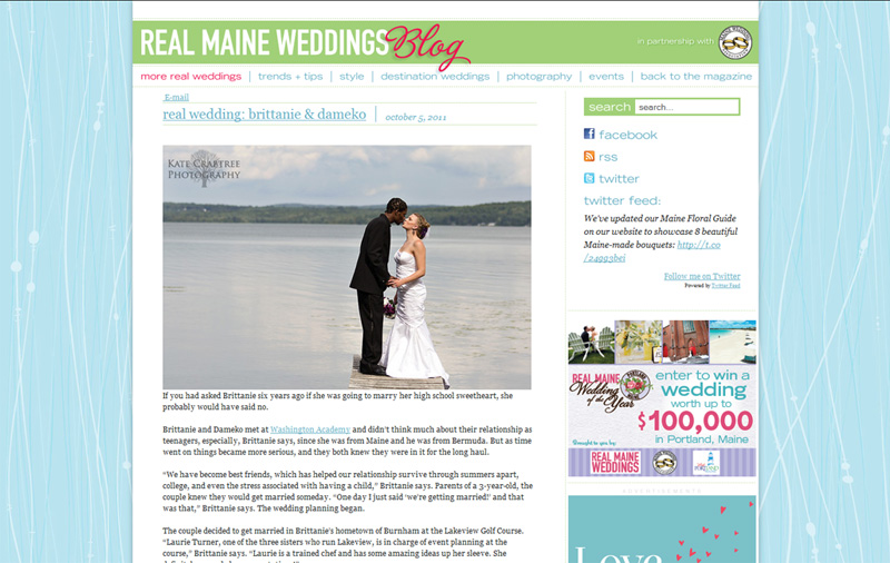 Maine Wedding Photography | Featured on Real Maine Weddings
