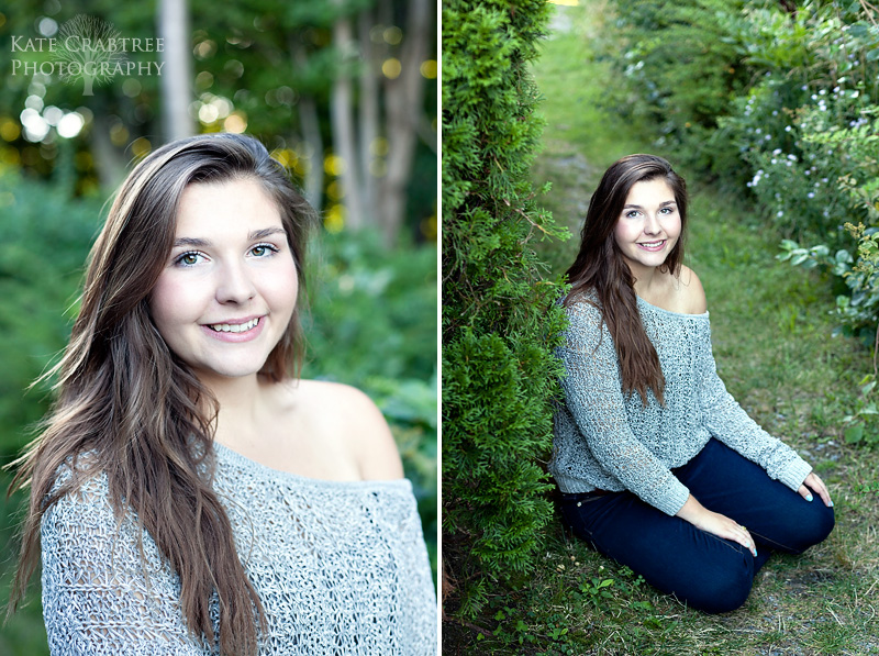 This senior portrait was captured by Kate Crabtree Photography in midcoast Maine