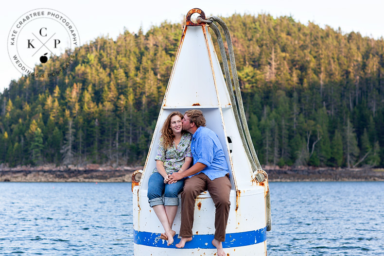 Unique Maine Engagement Portraits, Acadia National Park | Amilie & Matt