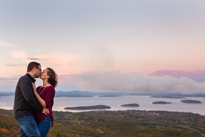 Portraits taken in the fall on Cadillac Mountain in Acadia National Park