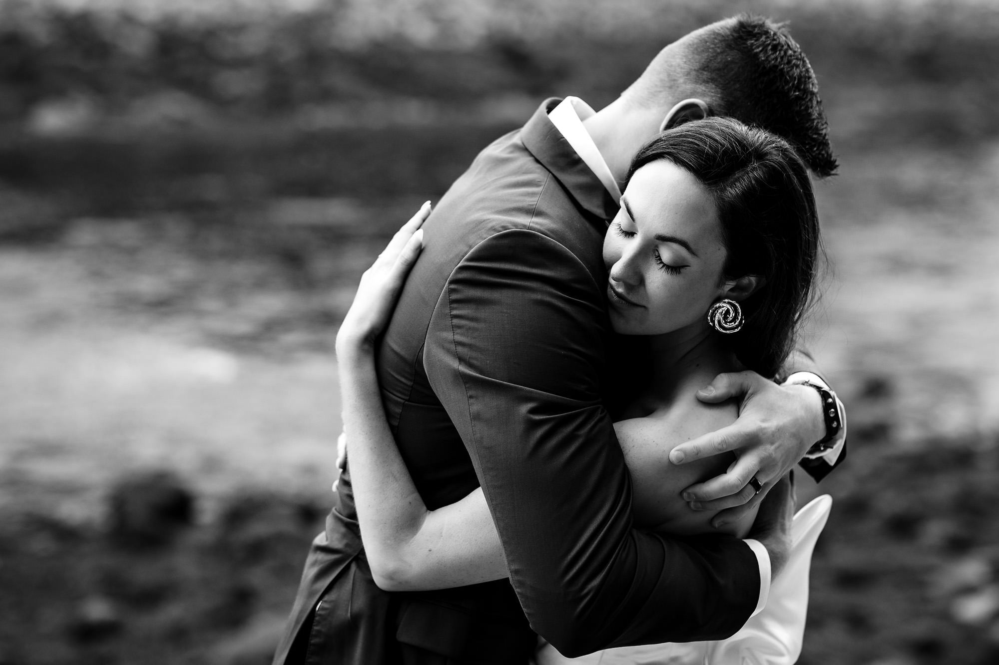 Elopement portraits in Southwest Harbor Acadia National Park