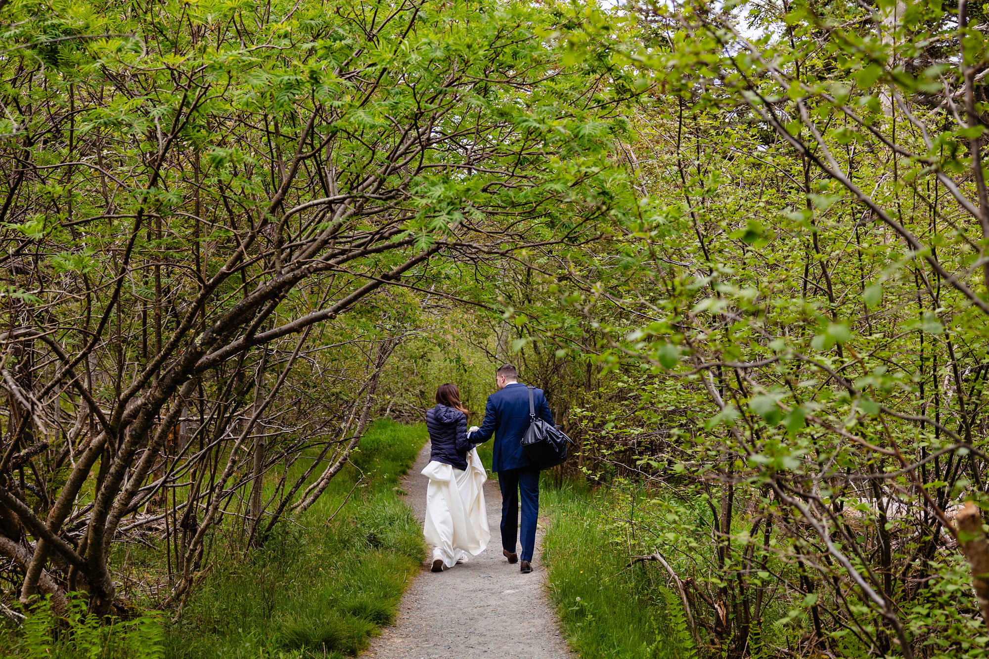 An elopement that took place in Southwest Harbor