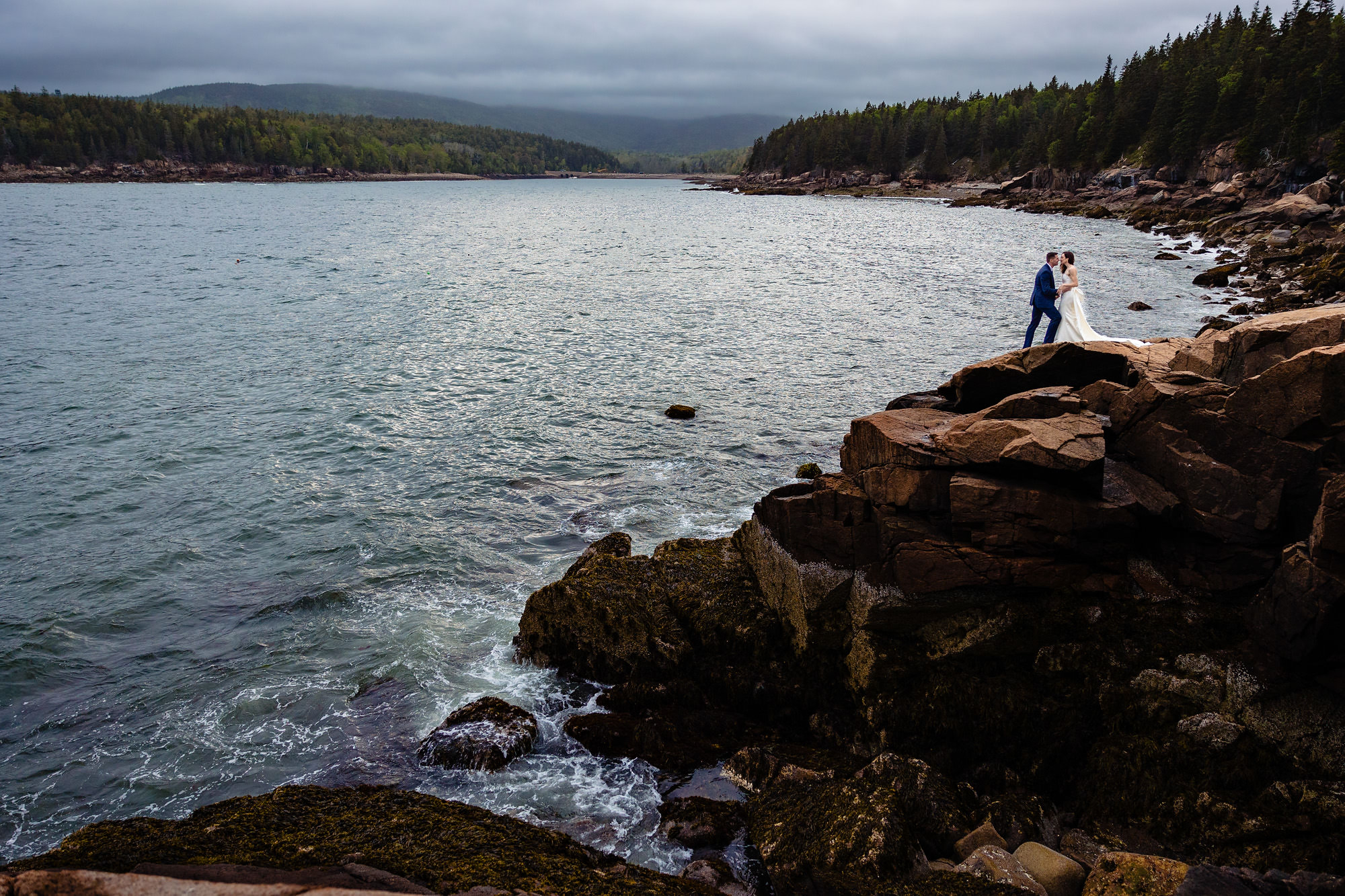 Otter Point elopement portraits