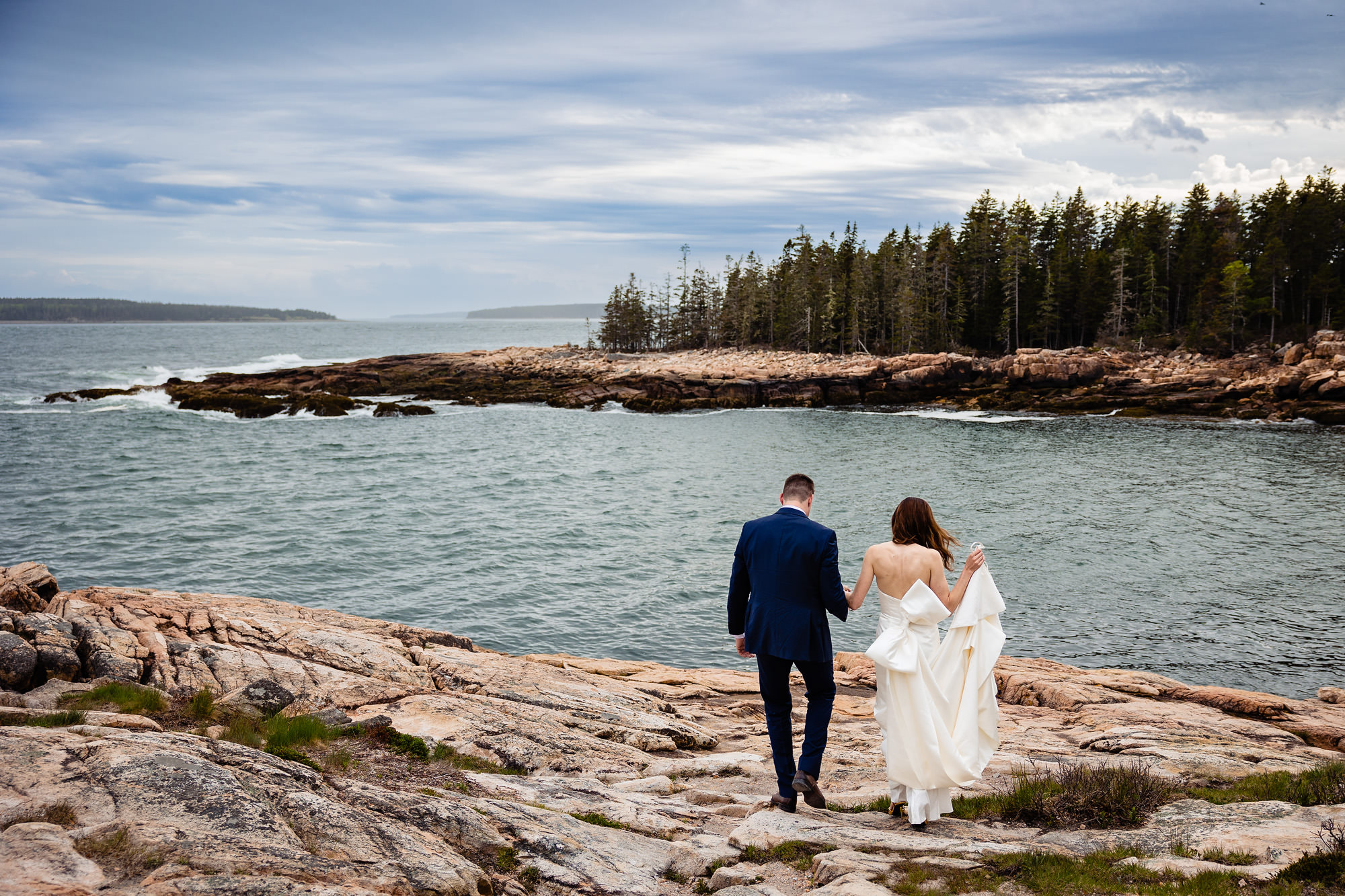 Southwest Harbor vow renewal in Acadia National Park