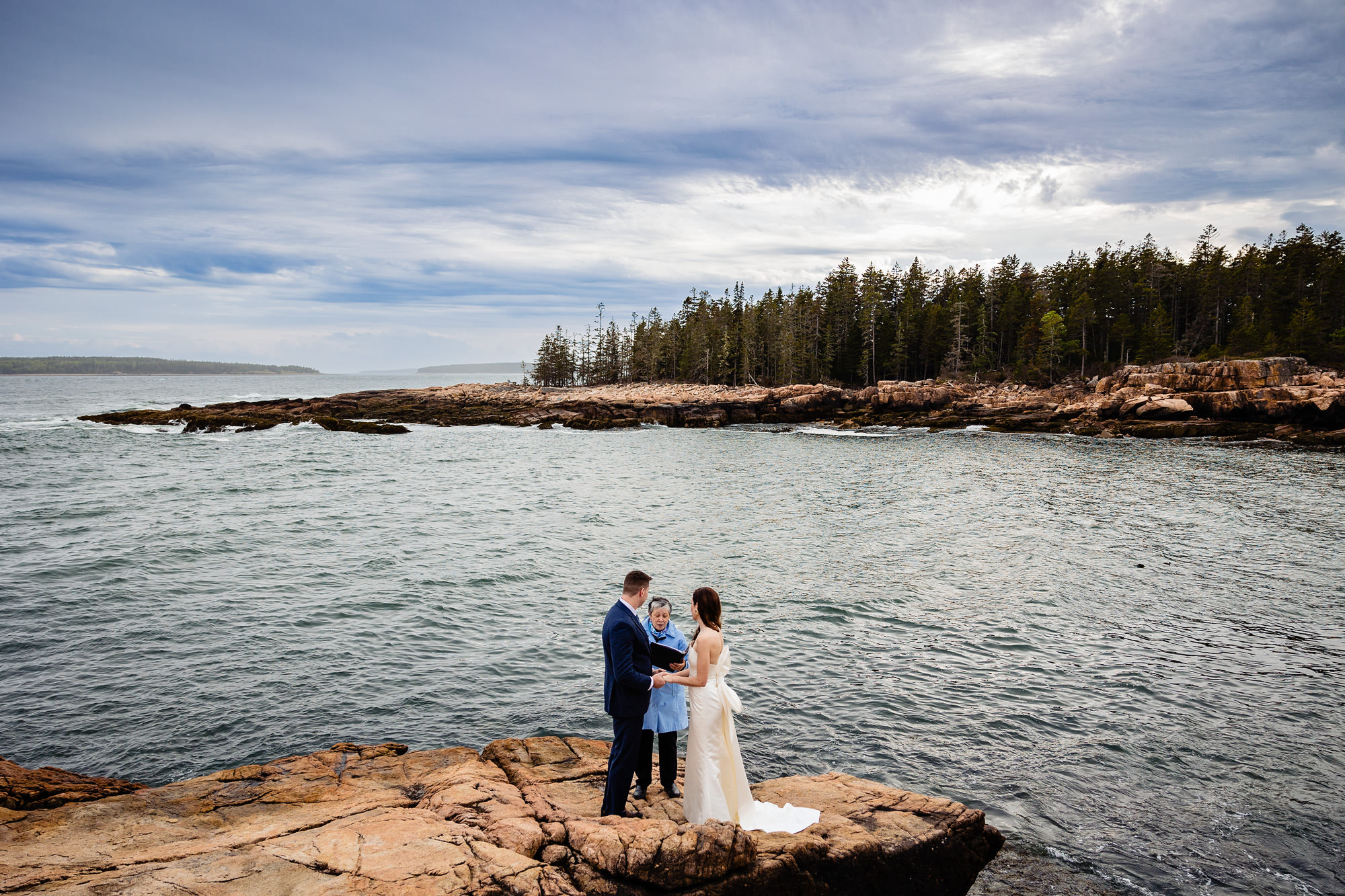 Southwest Harbor vow renewal in Acadia National Park