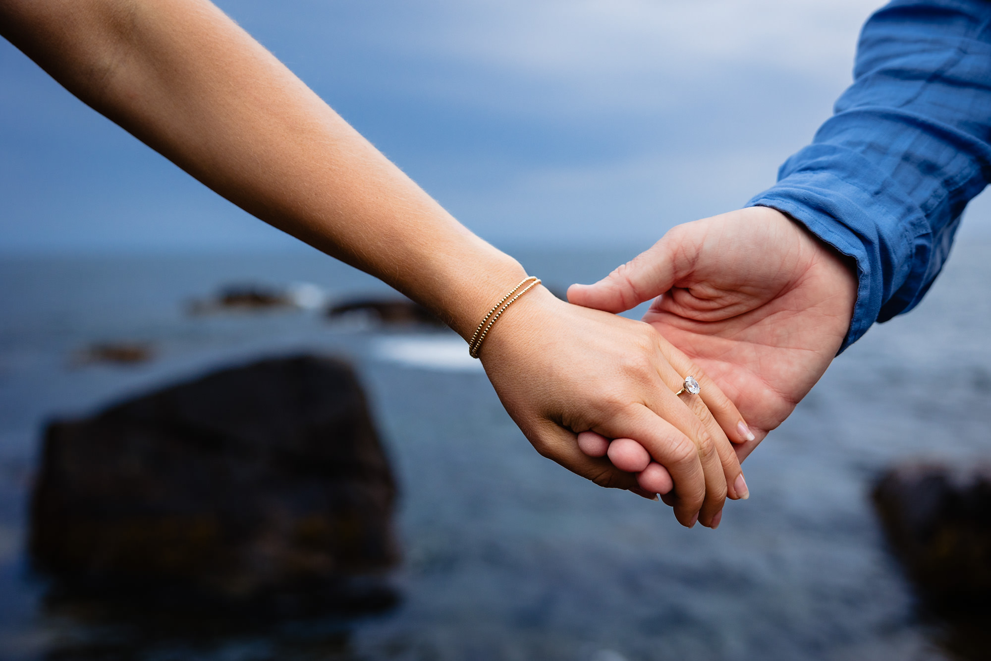 Beautiful photo of two people holding hands