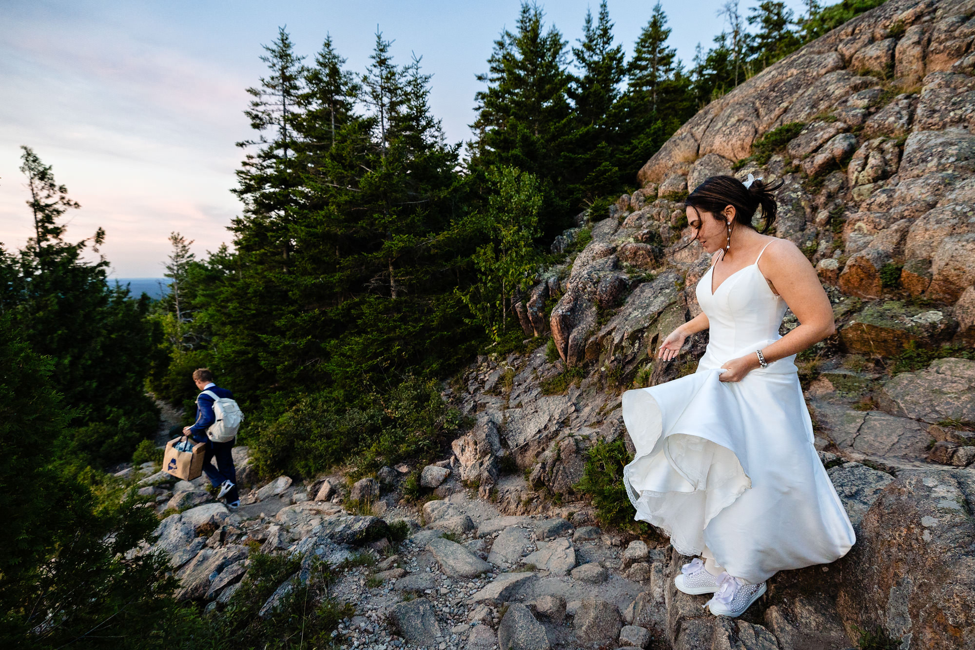 Alexis and Mike's Acadia boat elopement