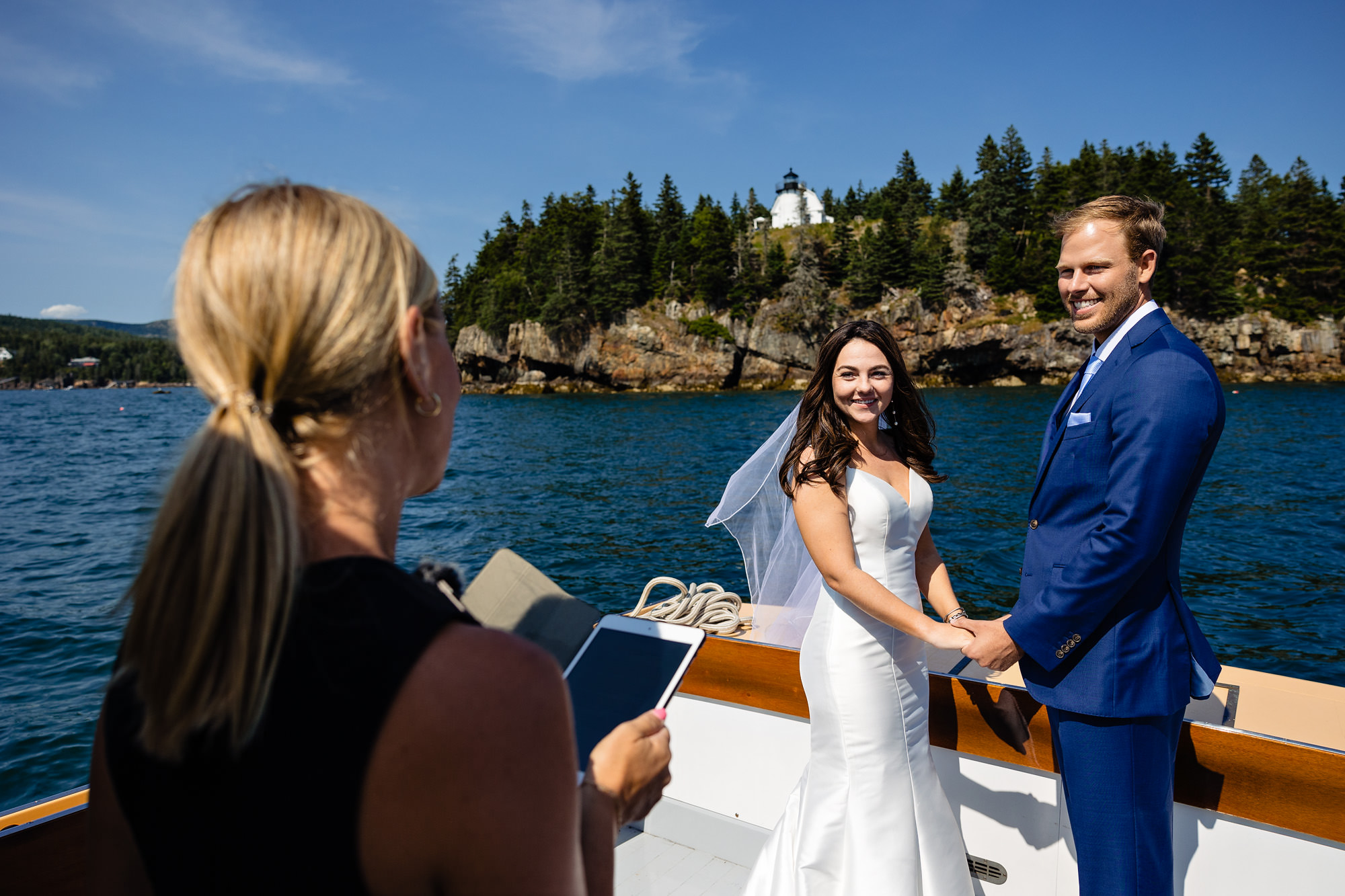 Alexis and Mike's Acadia boat elopement