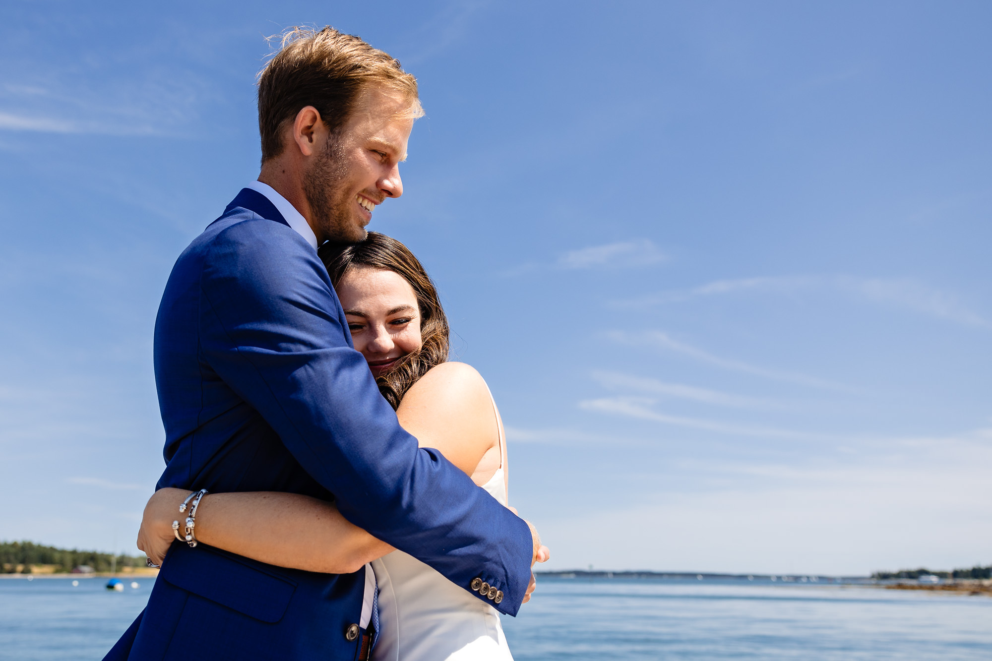 Alexis and Mike's Acadia boat elopement