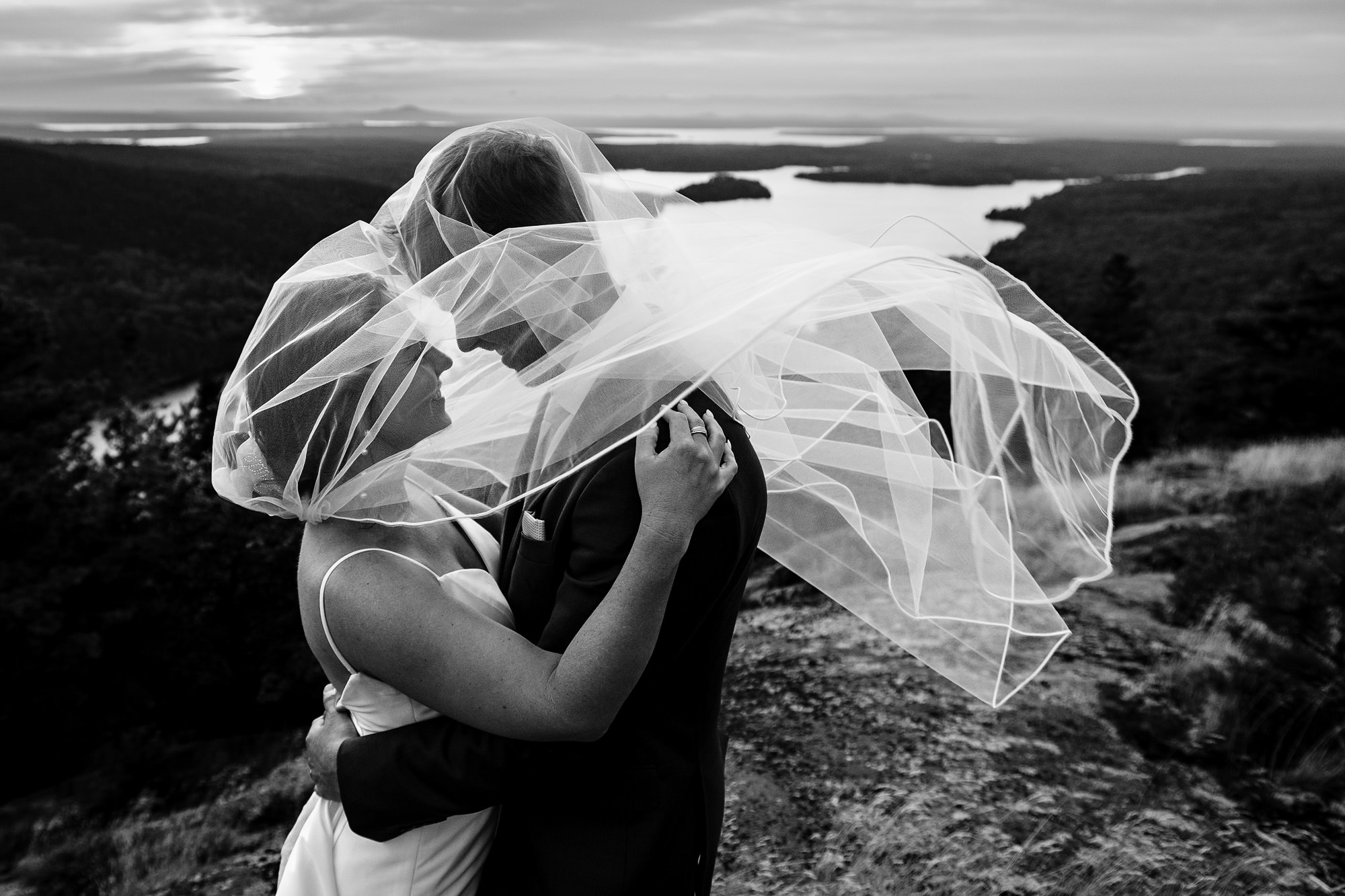 Alexis and Mike's Acadia boat elopement