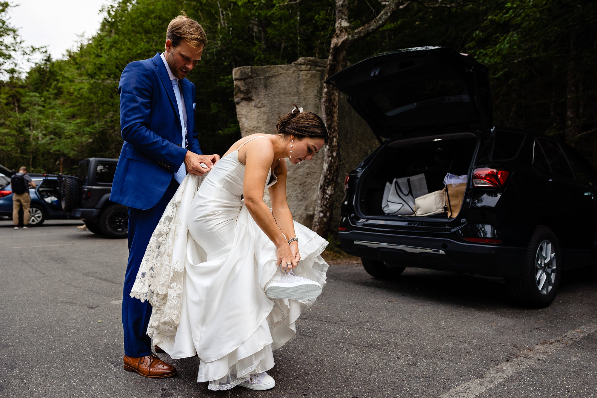 Alexis and Mike's Acadia boat elopement