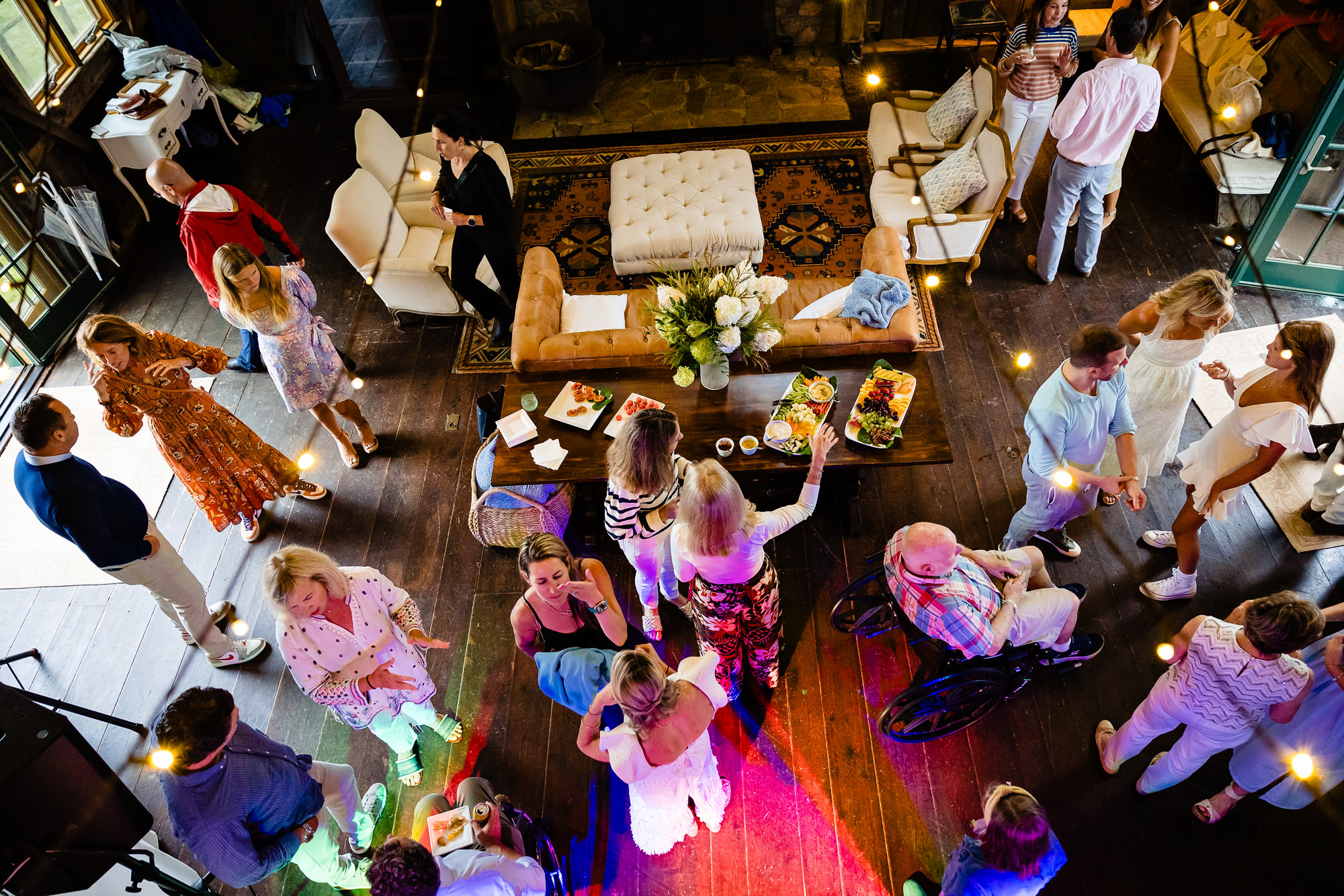 A wedding rehearsal at the Harris Barn on MDI.