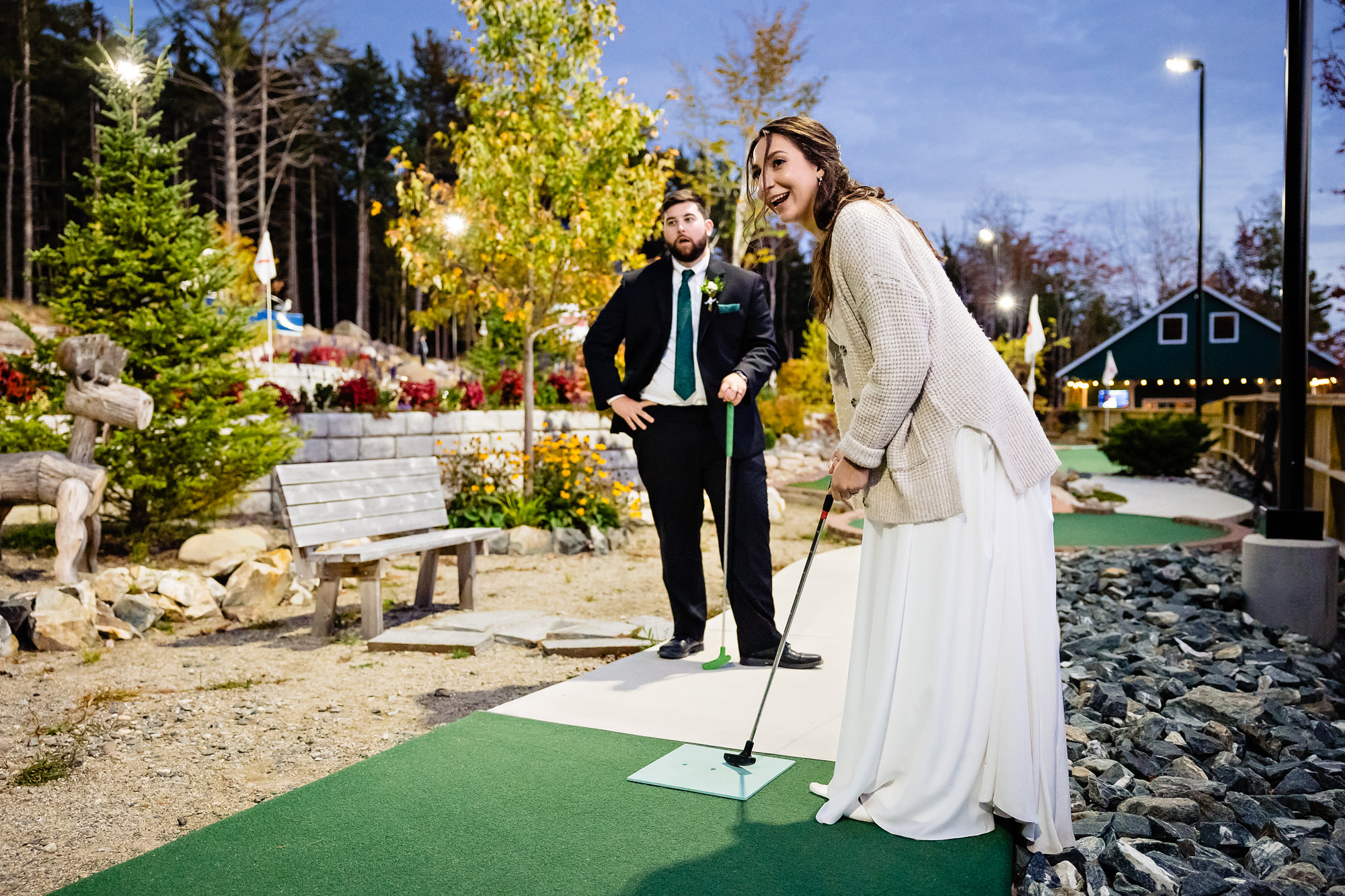 Mini Golf Elopement in Acadia