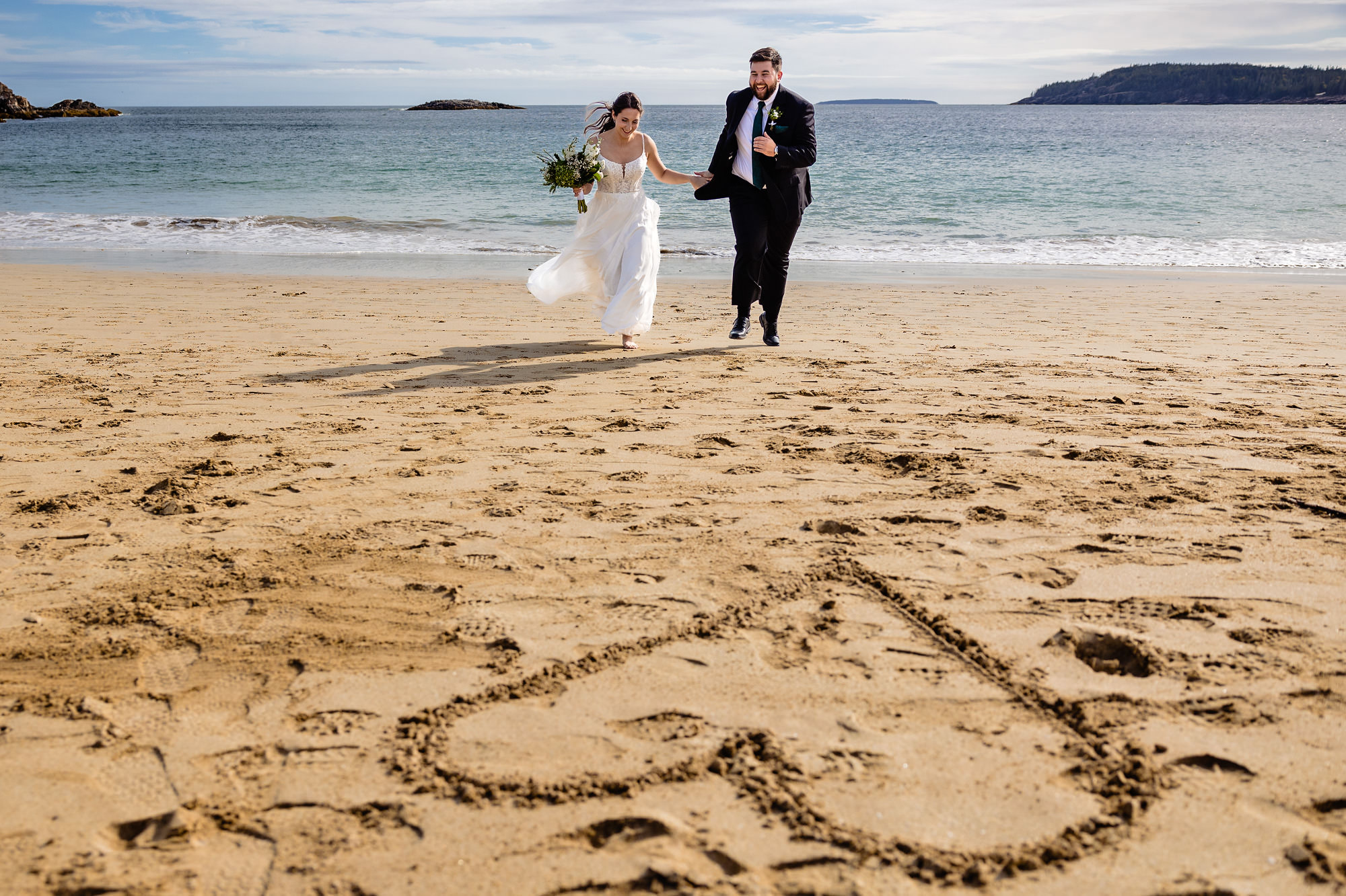 Sand Beach elopement photos