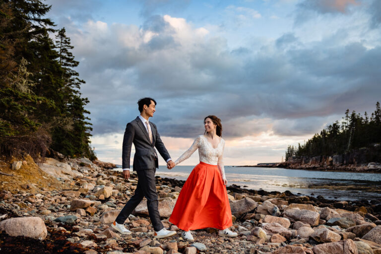 Alison and Chris' Acadia quiet side elopement