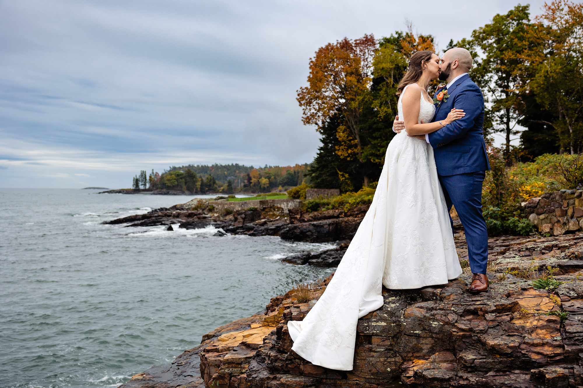 Audrey & Brian’s Intimate Bar Harbor Wedding