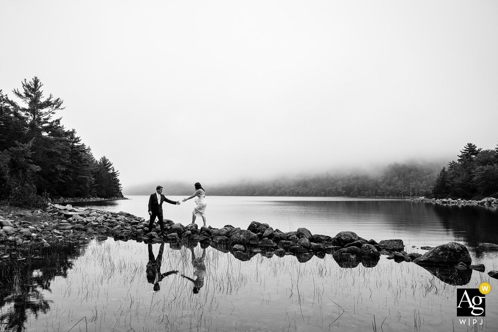 Award winning Acadia elopement photographer