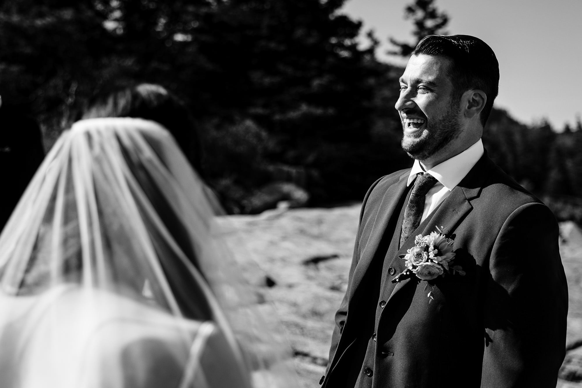 Jenna and Tim's Maine Hiking Elopement