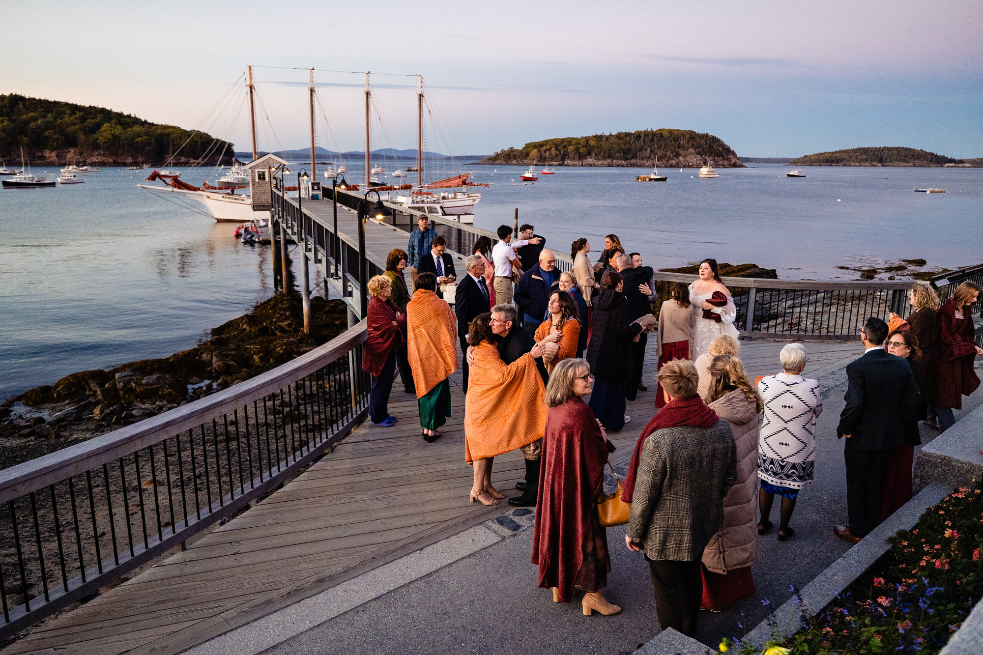 Amanda and Matt's Bar Harbor Inn and Margaret Todd wedding