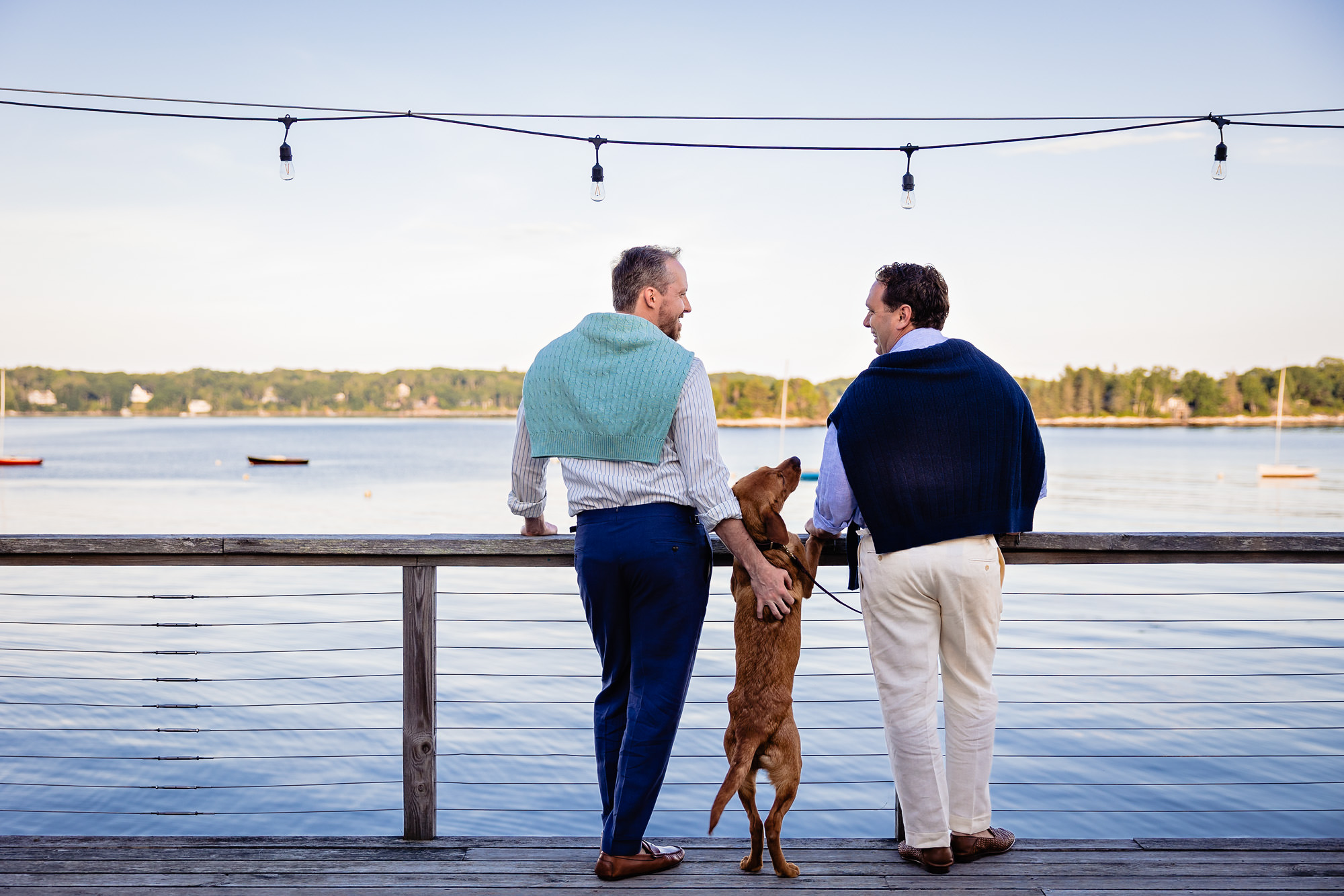 Robbie and Timothy's Boothbay Harbor Engagement Portraits